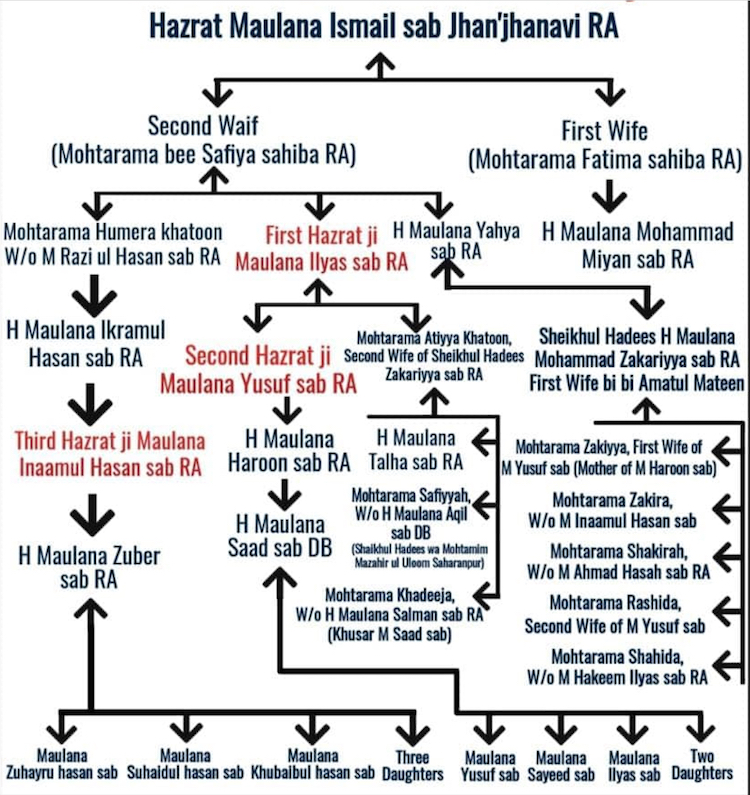 Maulana Saad Family Tree